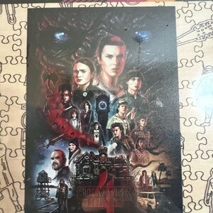 Stranger Things Art Poster - Multicolor